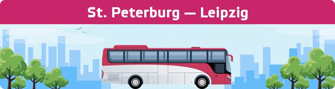 Bus Ticket St. Peterburg — Leipzig buchen